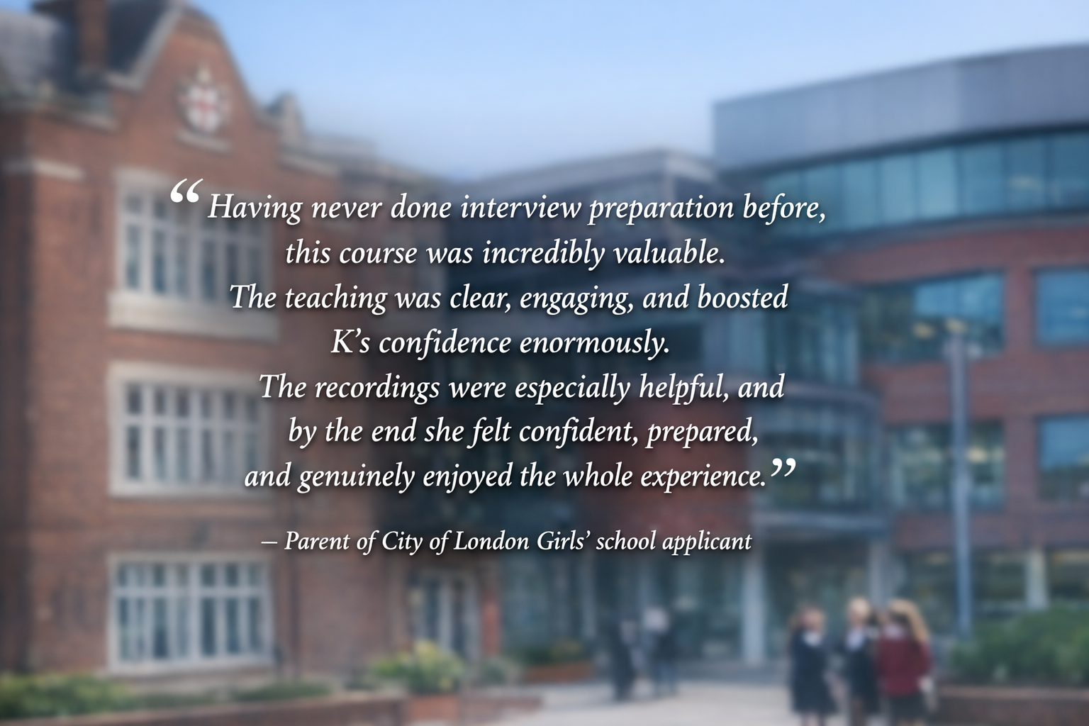 CoL girls testimonial